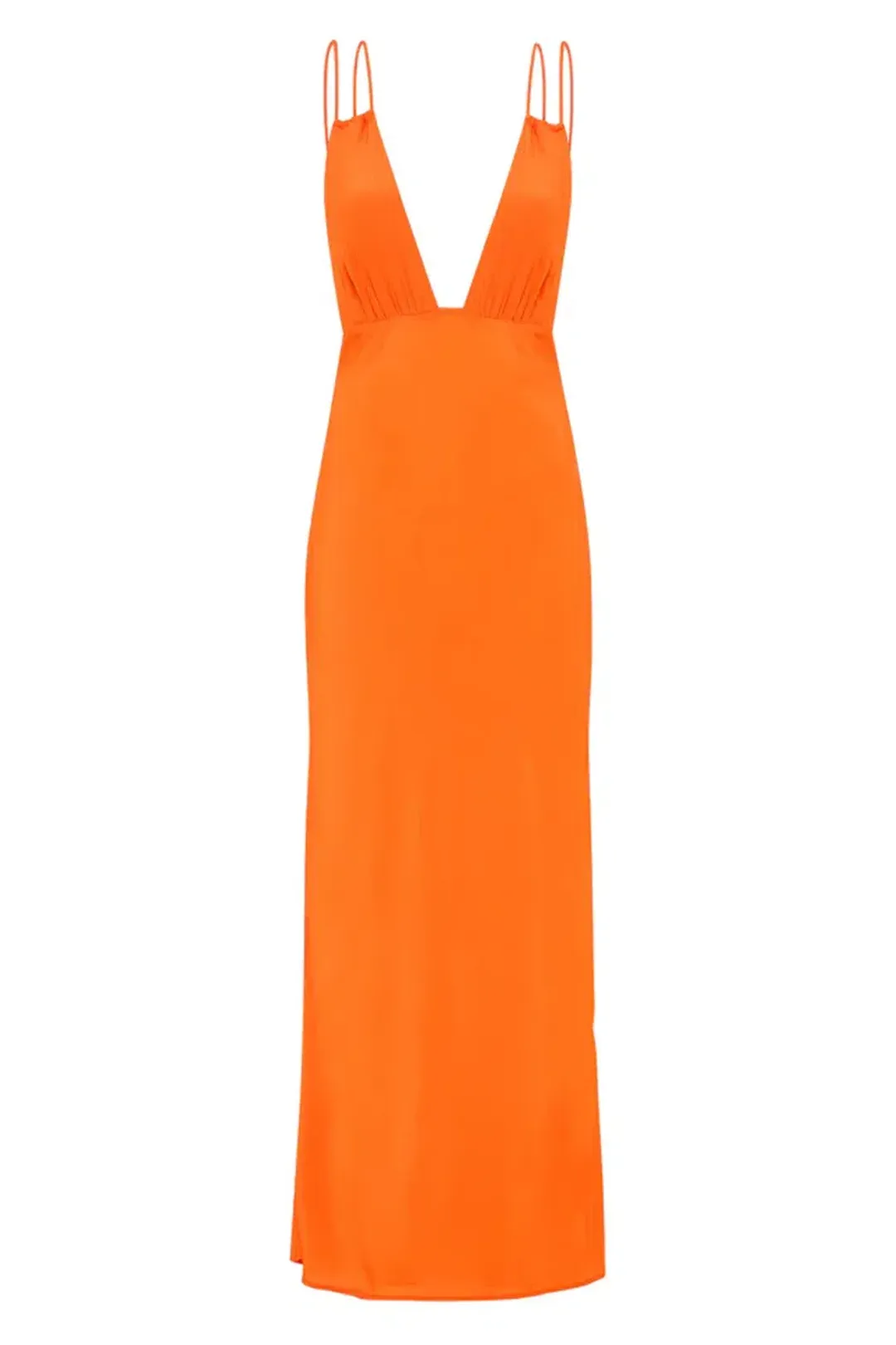 Paris Georgia Elemental Bernie Slip Dress Vivid Orange Size XS / AU 6 for rent on The Volte - main image