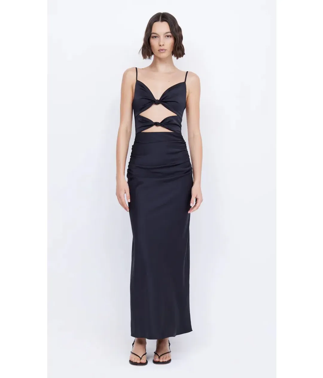 Bec & Bridge Mari Lou Knot Dress Black Size 12  for rent on The Volte - main image