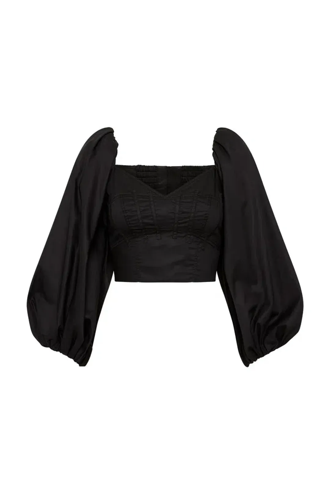 Aje Hester Corsetted Top Black Size 10 for rent on The Volte - main image