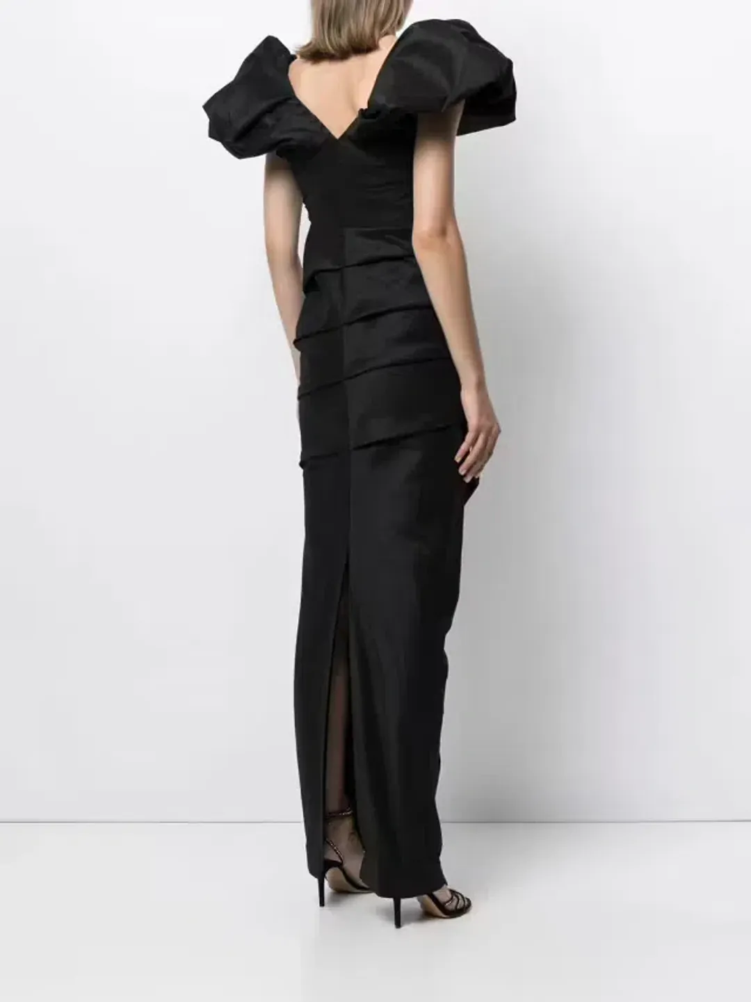 Rachel Gilbert Frey Gown Black Size 6 for rent on The Volte - main image