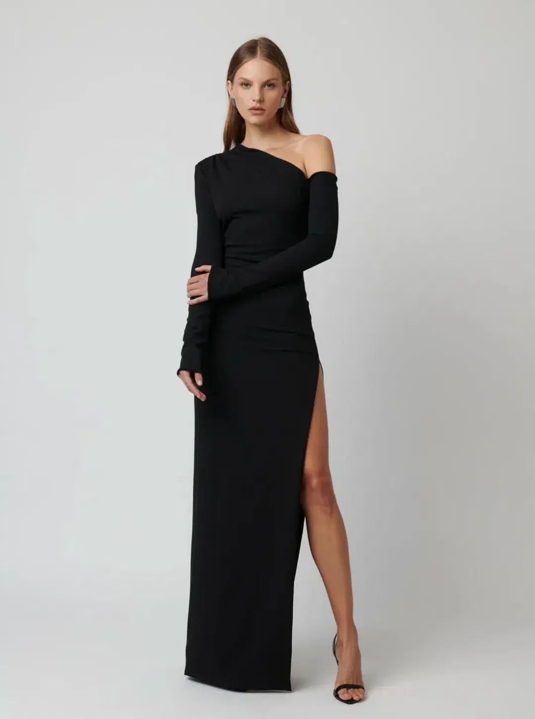 Effie Kats Cayley Gown Black Size L/ AU 12 for rent on The Volte - main image