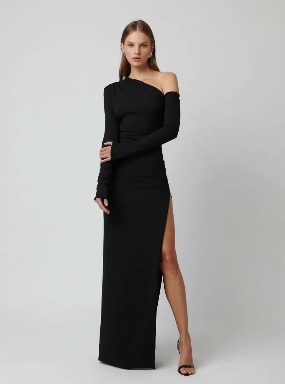 Effie Kats Cayley Gown Black Size L/ AU 12 for rent on The Volte - main image
