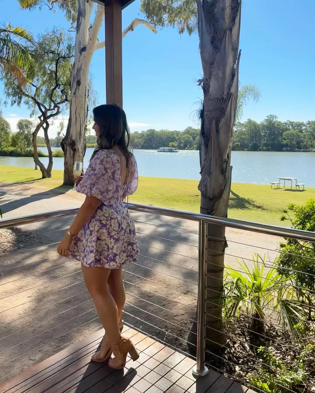 Acler Anther Mini Dress Purple Floral Size 8 for rent on The Volte - main image