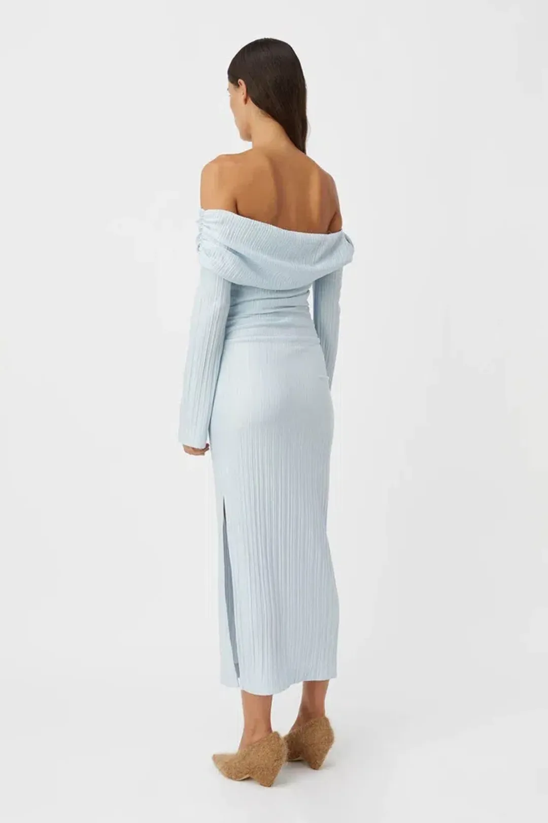 Camilla and Marc Shaw Midi Dress in Sky Blue Size 6 for rent on The Volte - main image