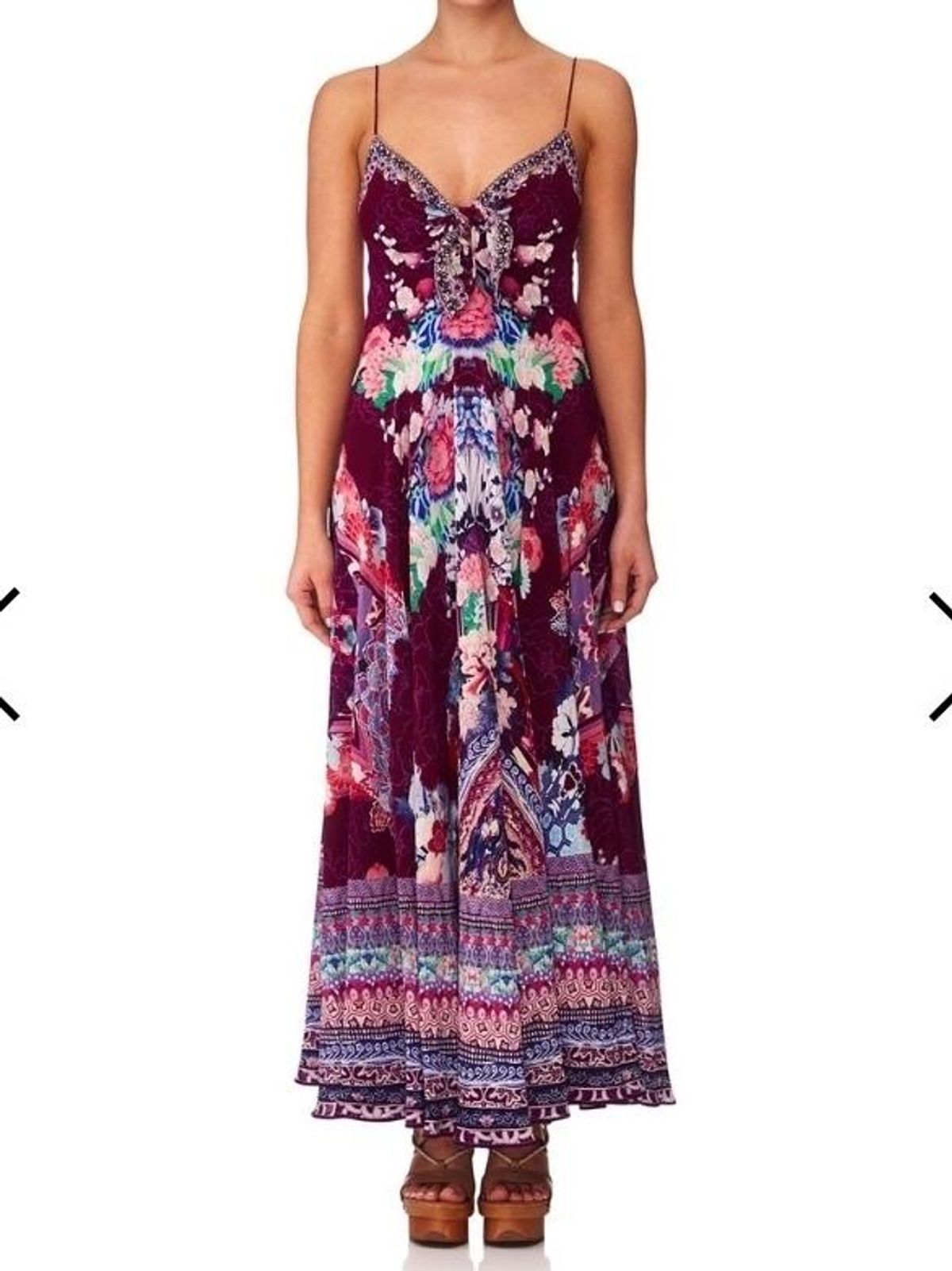 Camilla Little Osaka Girl Tie Front Dress for rent on The Volte - main image