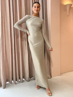 Camilla and Marc Ibiza Maxi Dress in Gold Size 8 for rent on The Volte - image 1