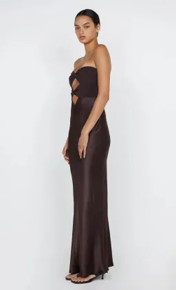 Bec & Bridge Halle Strapless Dress Chocolate Size 8 for rent on The Volte - image 4