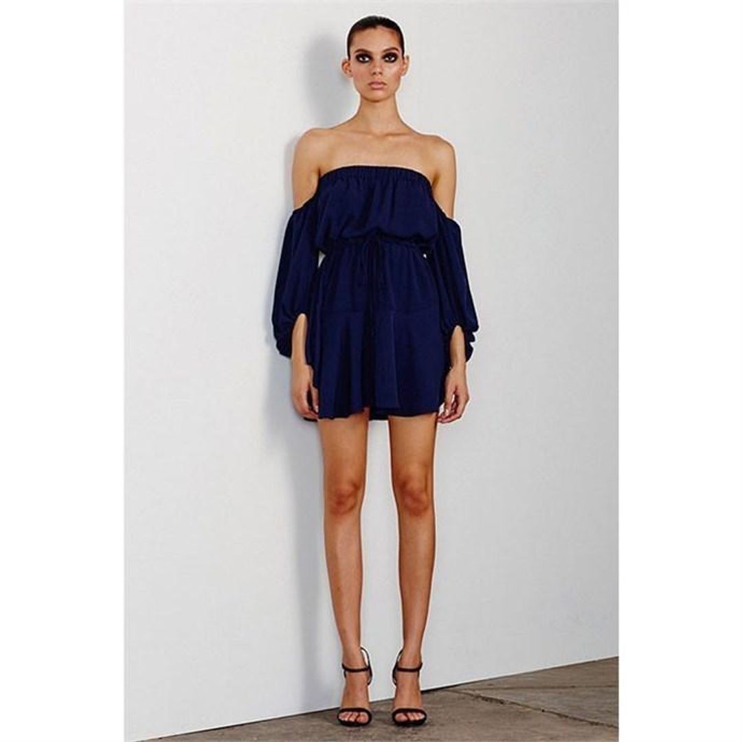 Shona Joy- Leticia Off The Shoulder Mini Dress 8 for rent on The Volte - main image