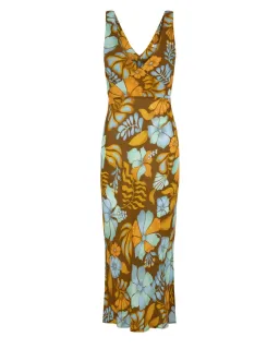 Nine Lives Bazaar Sara Bias Midi Dress Bamboo Size AU 14 for rent on The Volte - image 5