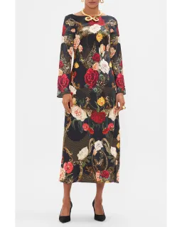 Camilla Long Sleeve Bias Dress The Magic In The Manuscripts Size AU 12 for rent on The Volte - image 1