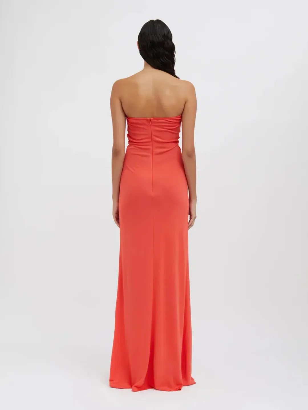 Christopher Esber Arced Gown Grapefruit Size AU 6 for rent on The Volte - main image