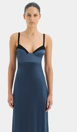 Sir The Label Depeche Balconette Gown Blue Size 3 / AU 12 for rent on The Volte - image 3