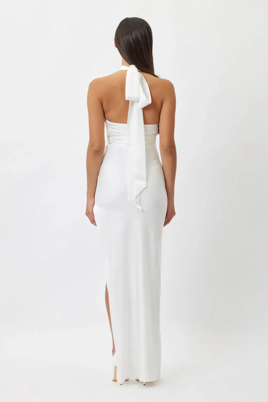 Bianca & Bridgett Gigi Maxi Dress White Size 10 for rent on The Volte - main image