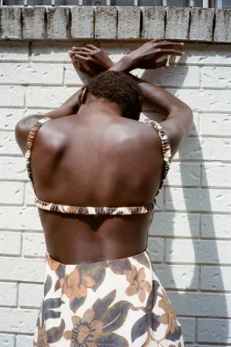 Sir the Label Primrose Ruched Midi Dress Ivory Tapestry Floral Size 0 / AU 6 for rent on The Volte - image 5