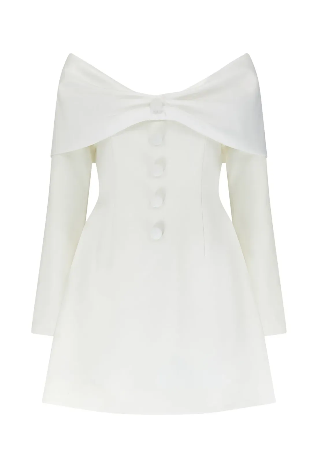 Odd Muse The Ultimate Muse Bow Mini Dress White Size AU 8 for rent on The Volte - main image