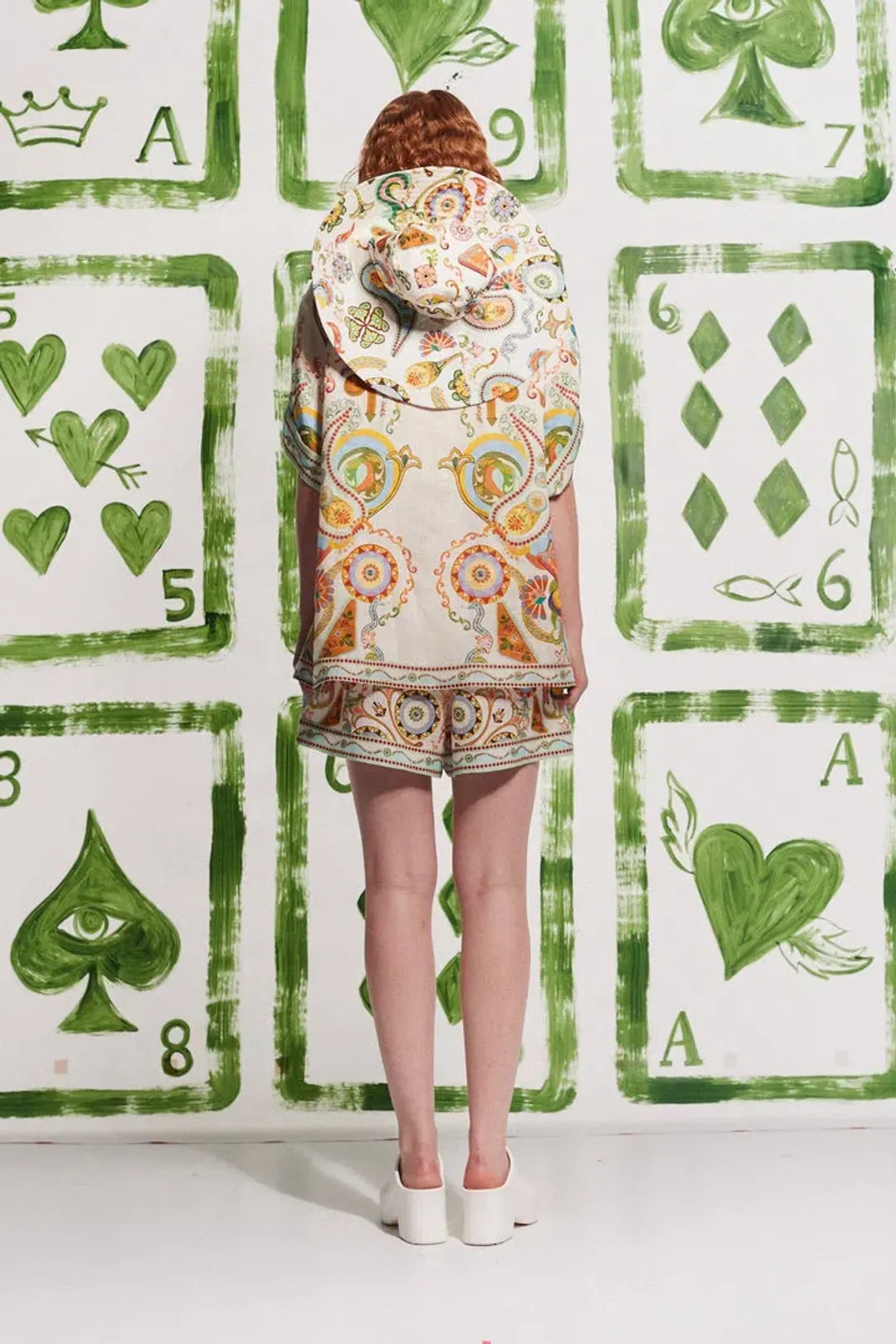 Pinball Linen Shirt and Short Set Multi Print Size 12 for rent on The Volte - main image