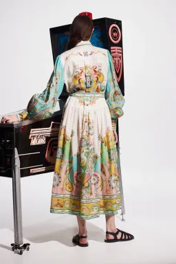 Alemais Pinball Shirtdress Multi Print Size 12 for rent on The Volte - image 2