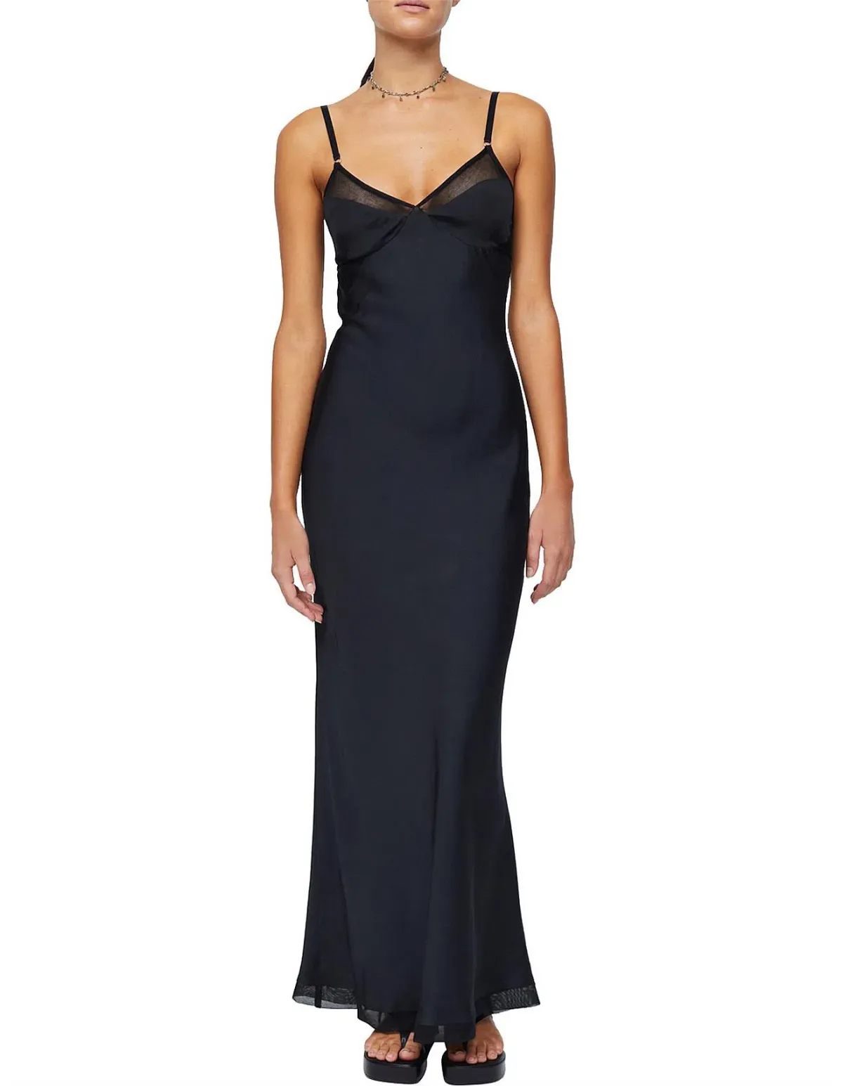 Bec and Bridge Joelle Maxi Dress Black Size 8 for rent on The Volte - main image