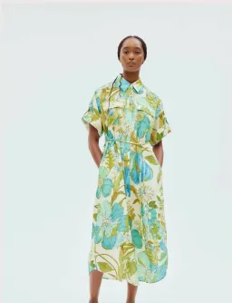 Alemais Janis Shirt Dress Floral Size 14 for rent on The Volte - image 1