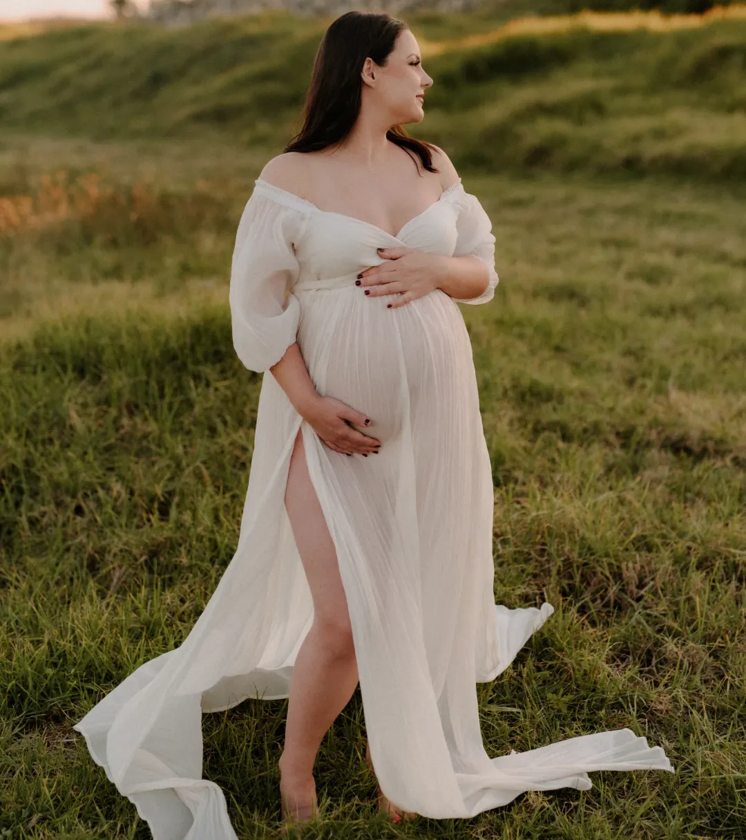 Co & Ry Illoura Gown Cream One Size for rent on The Volte - main image