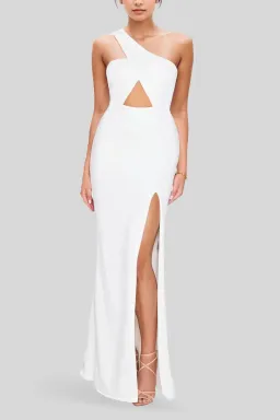 Nookie Bliss Cut Out Gown in Ivory Size 8  for rent on The Volte - image 2