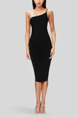Nookie Alyssa Chain Midi Dress Black Size 8 for rent on The Volte - image 2