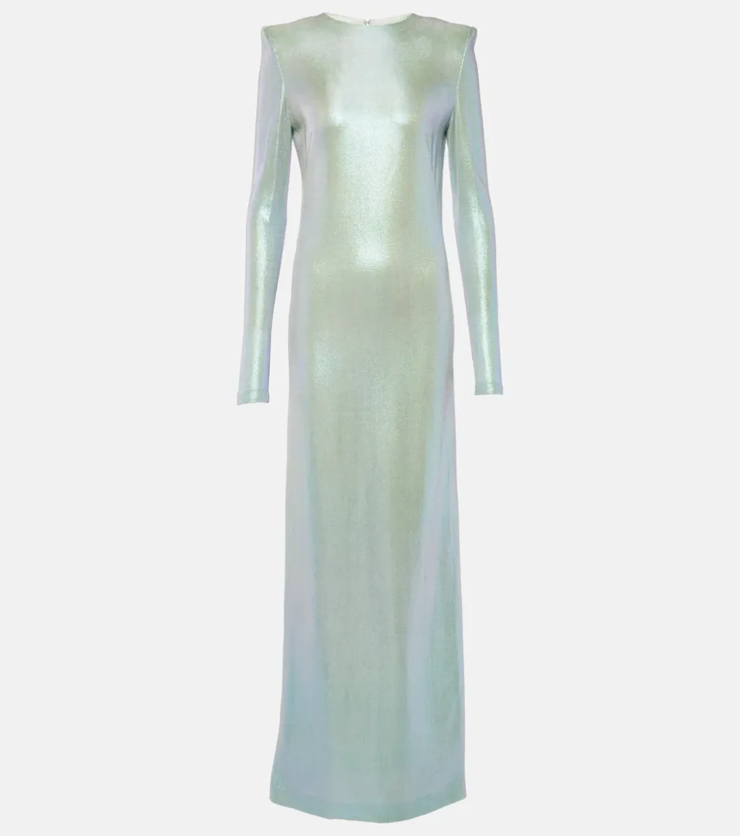 Galvan Frieze Long Sleeve Gown Iridescent Size 8 for rent on The Volte - main image