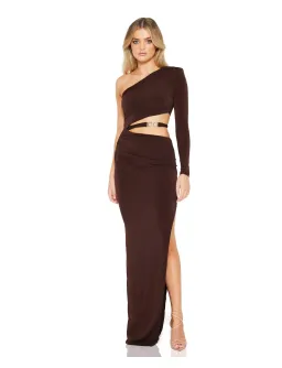 Nookie Fortune Gown in Brown Size 8 for rent on The Volte - image 1