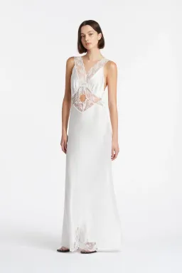 Sir the Label Aries Cut Out Dress Ivory Size 8 for rent on The Volte - image 1