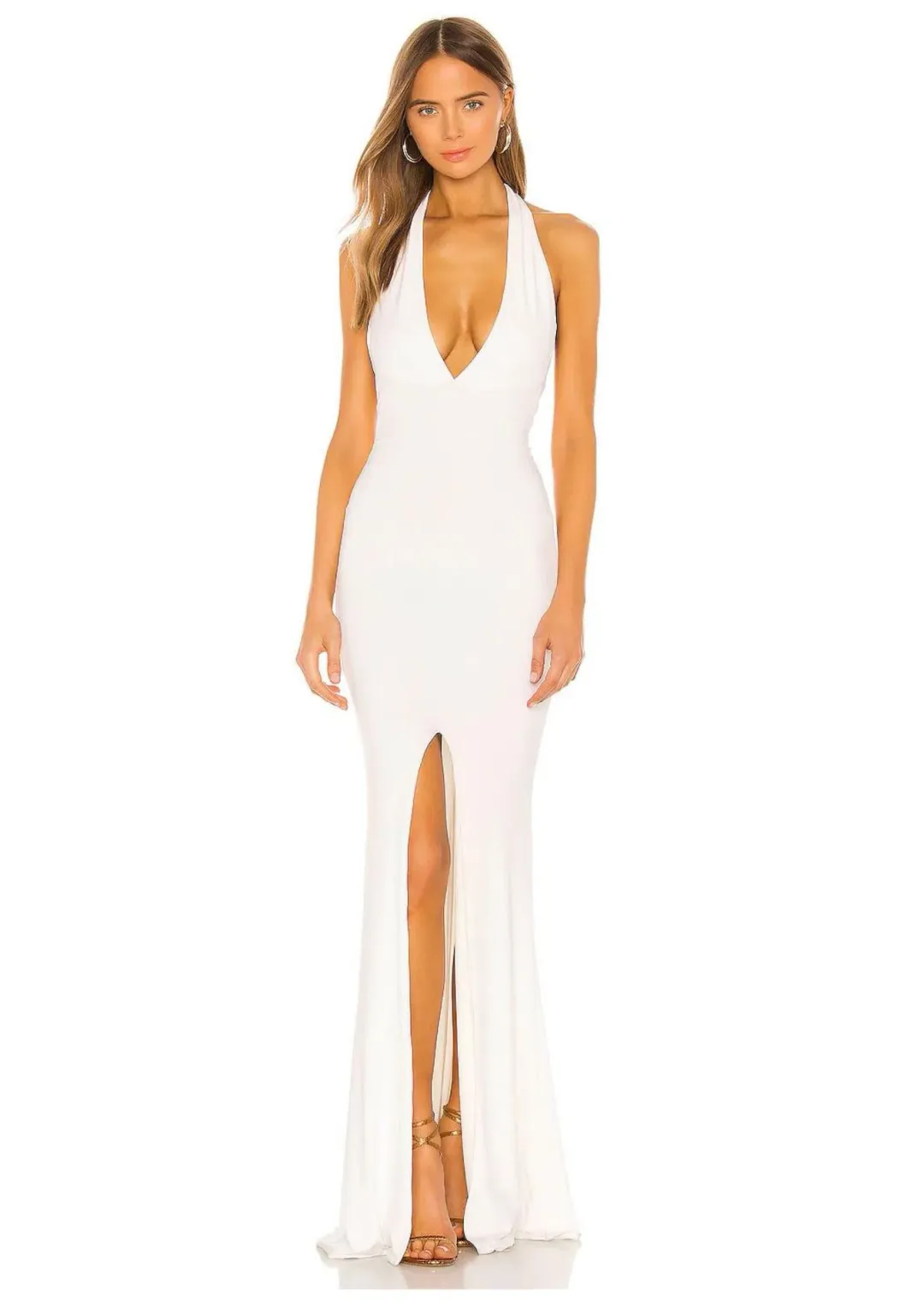 Nookie Illegal Halter Gown in White Size 8 for rent on The Volte - main image