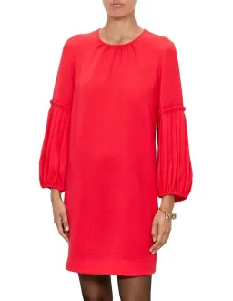 Veronika Maine Double Crepe Shift Mini Dress Red Size 14 for rent on The Volte - image 2