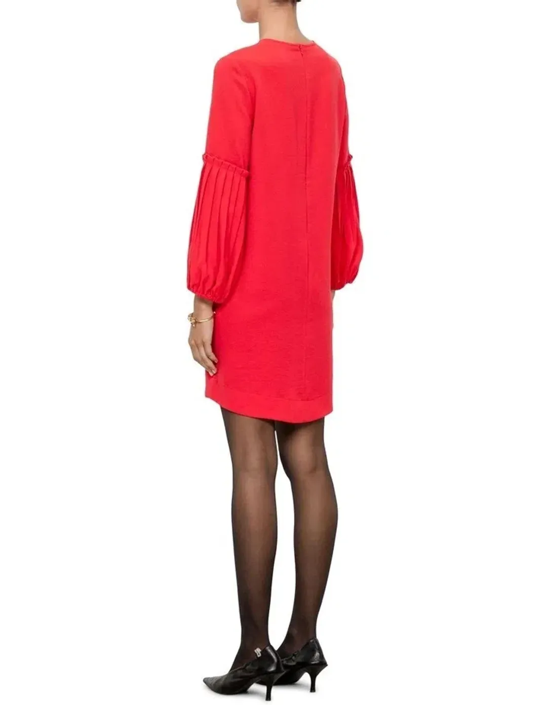 Veronika Maine Double Crepe Shift Mini Dress Red Size 14 for rent on The Volte - main image