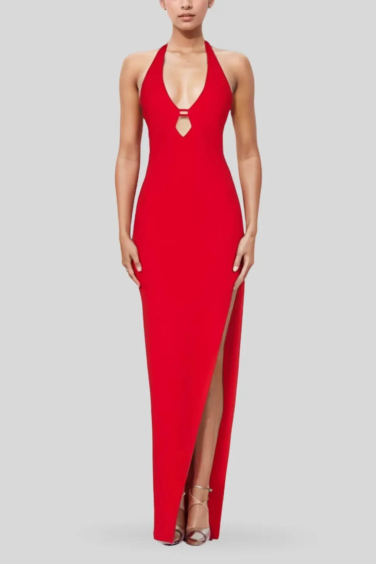 Nookie Coco Gown in Fire Red Size 8 for rent on The Volte - main image