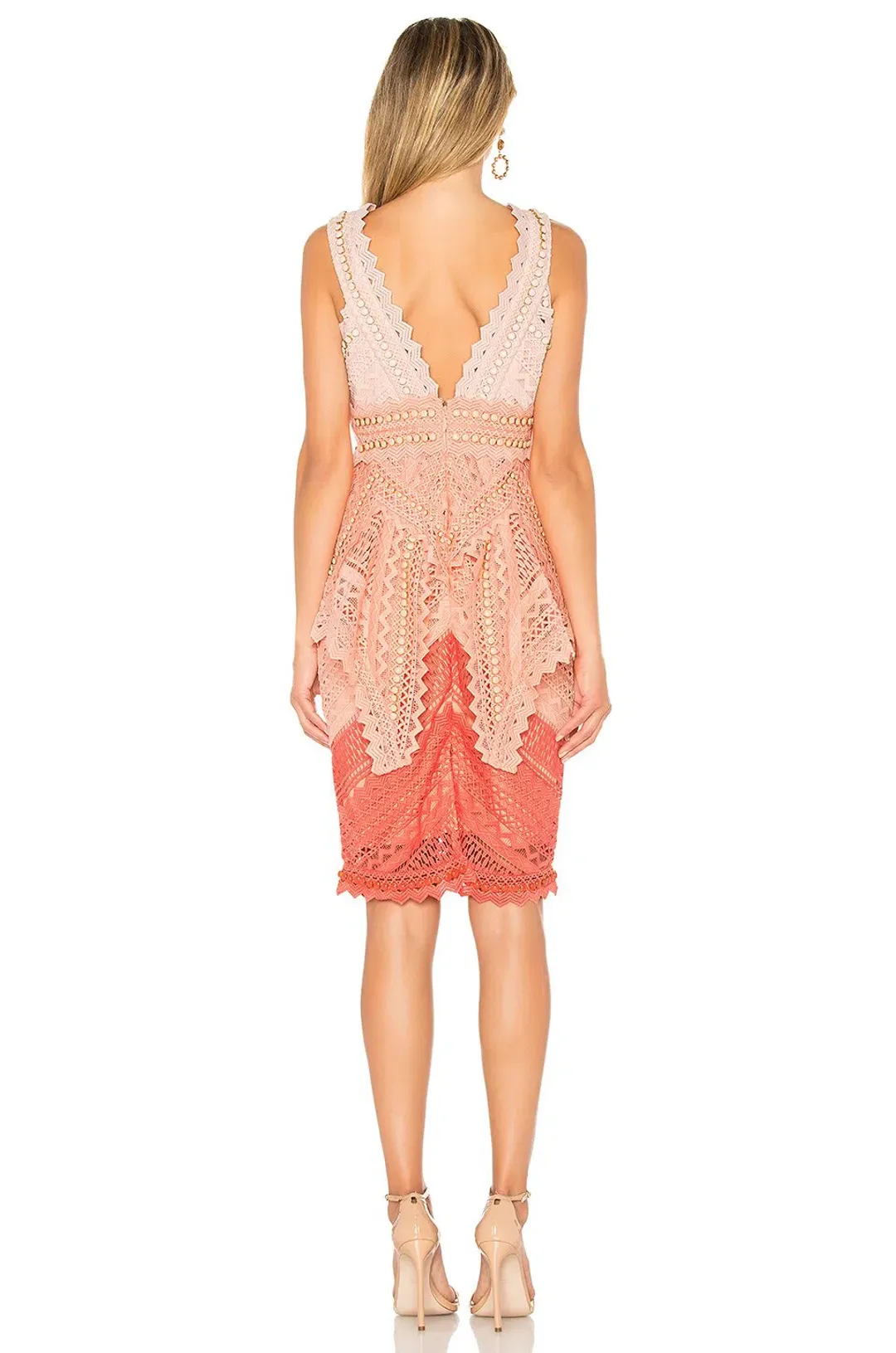 Thurley La Rambla Dress Red Ombre Size 8 (will fit a 10) for rent on The Volte - main image