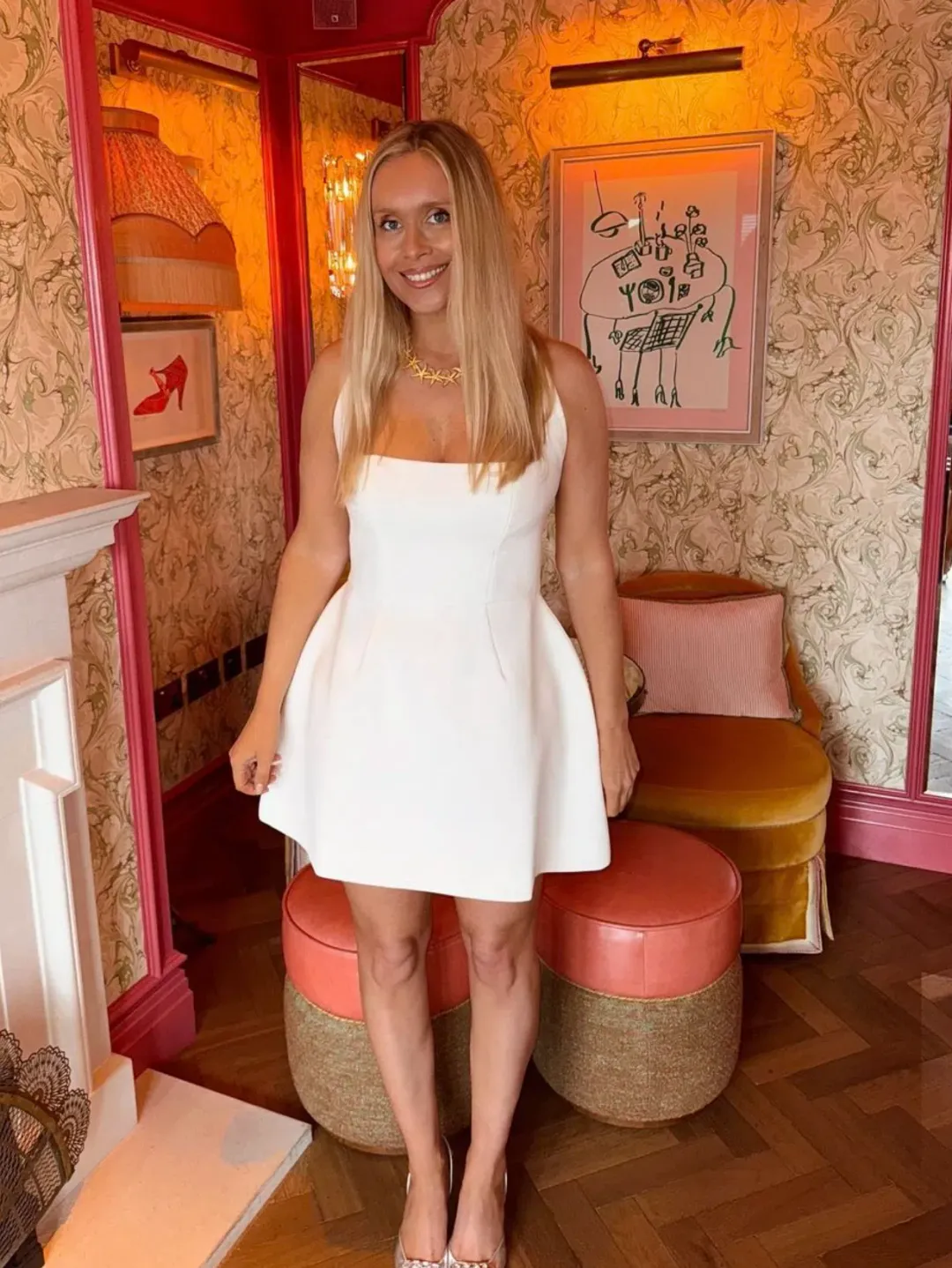 Odd Muse Ultimate Muse Structured Mini Dress White Size 8 for rent on The Volte - main image