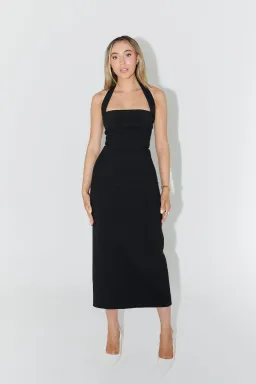 Odd Muse Ultimate Muse Halter Neck Midi Dress Navy Size 10 for rent on The Volte - image 2