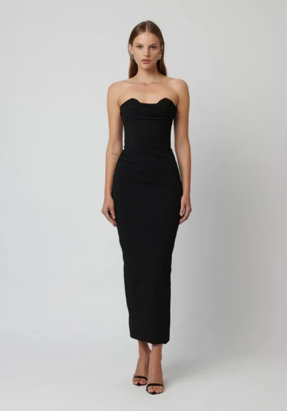 Effie Kats Rozela Dress Black Size AU 10 for rent on The Volte - main image