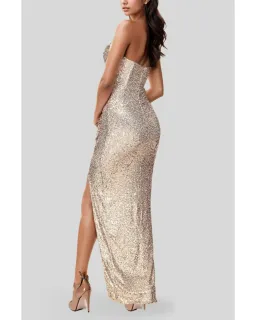 Love Nookie Galaxy Gown in Gold Size AU 8 for rent on The Volte - image 2