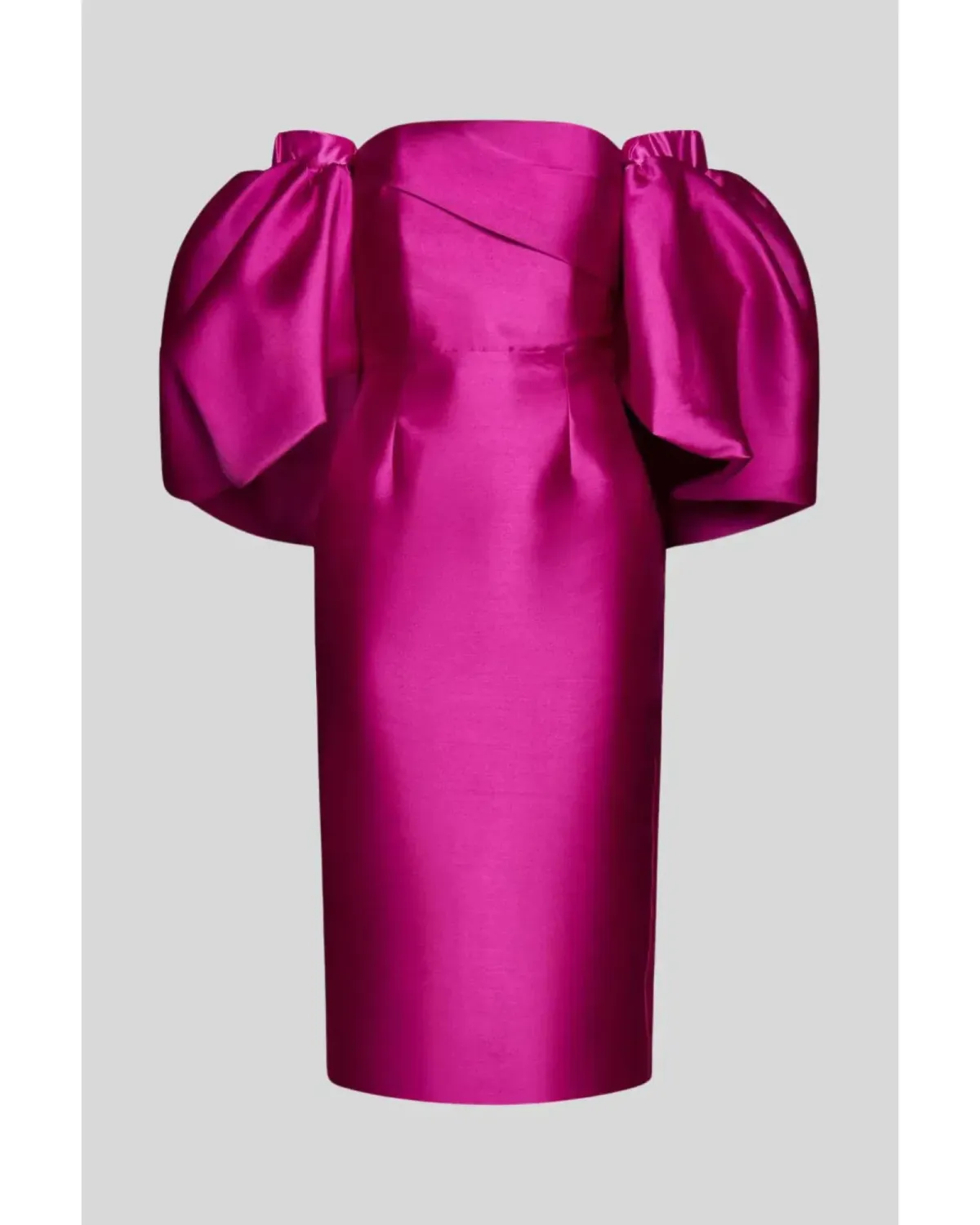 Solace London Aria Off Shoulder Dress Deep Purple Size AU 14 for rent on The Volte - main image
