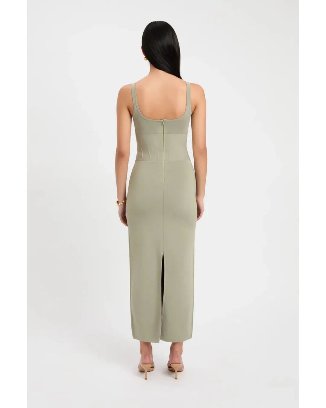 Kookai April Corset Dress Sage Size AU 12 for rent on The Volte - main image