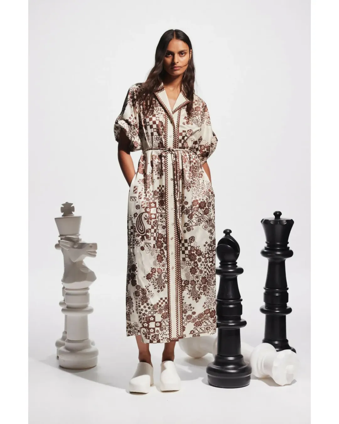Alemais Vinnie Shirtdress Print Size AU 14 for rent on The Volte - main image