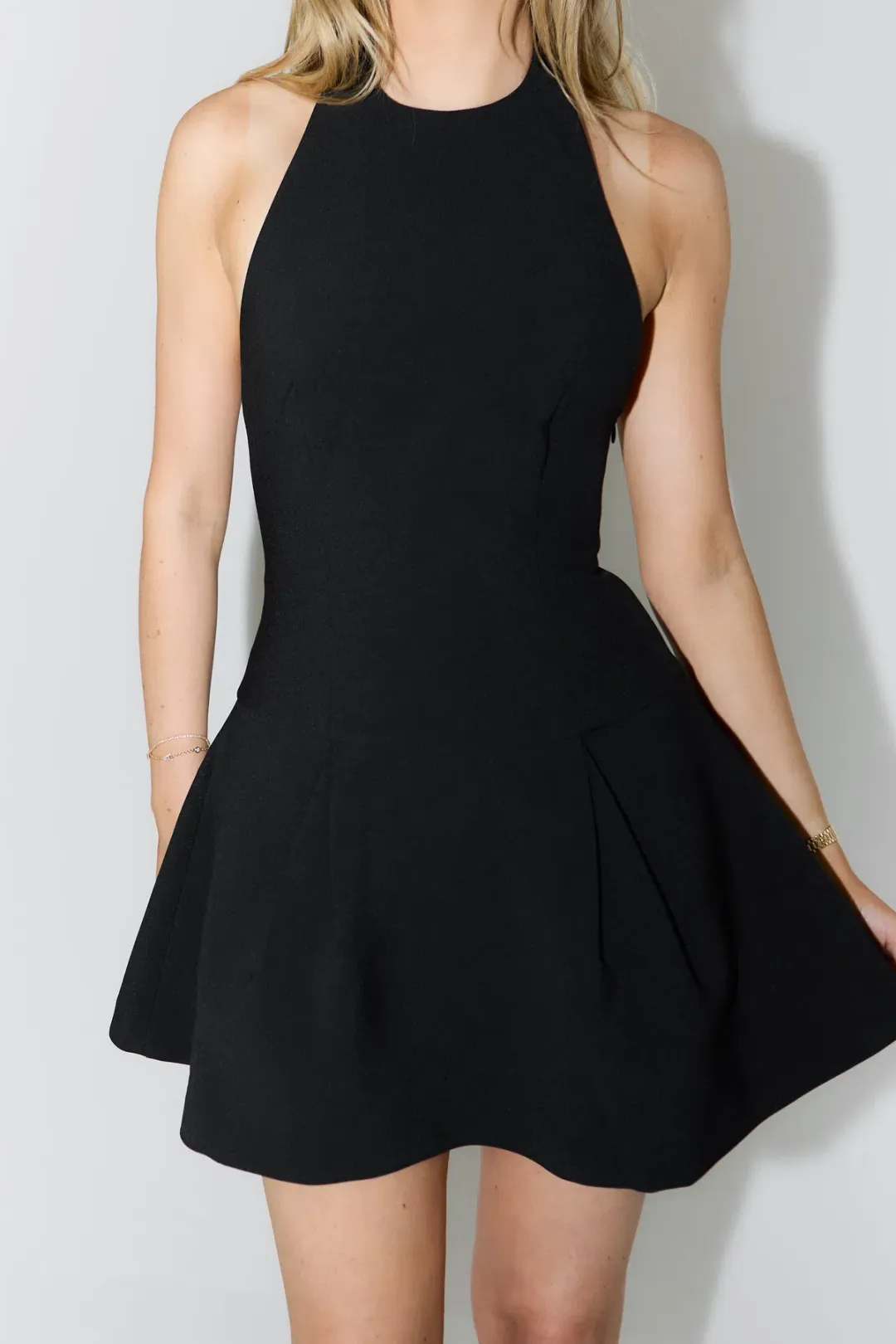Odd Muse Ultimate Muse Dropped Hem Mini Dress in Black Size L/ Au 12 for rent on The Volte - main image