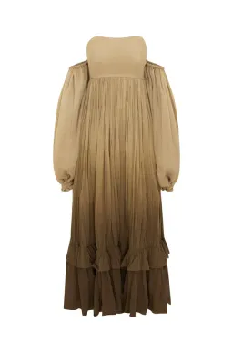 Rooh Collective Poppy Ombre Maxi Dress Brown Multi Size L / AU 12 for rent on The Volte - image 6