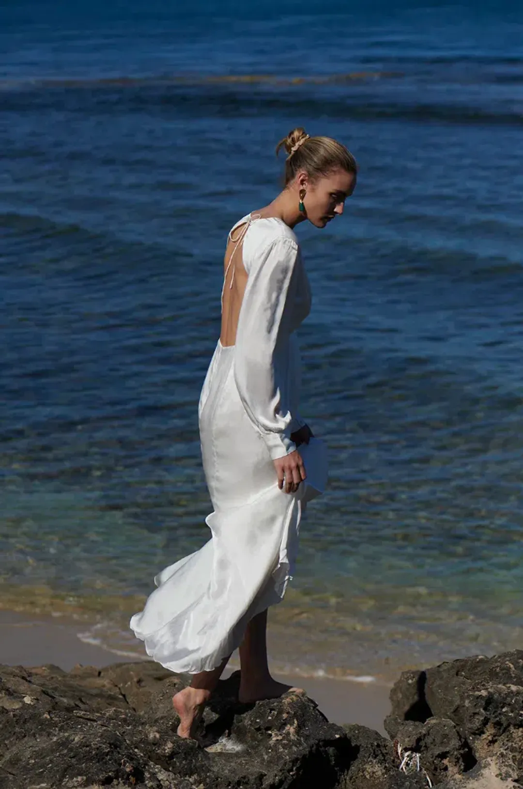 MLM the Label Open Back Lennon Gown Cream Size 8 for rent on The Volte - main image