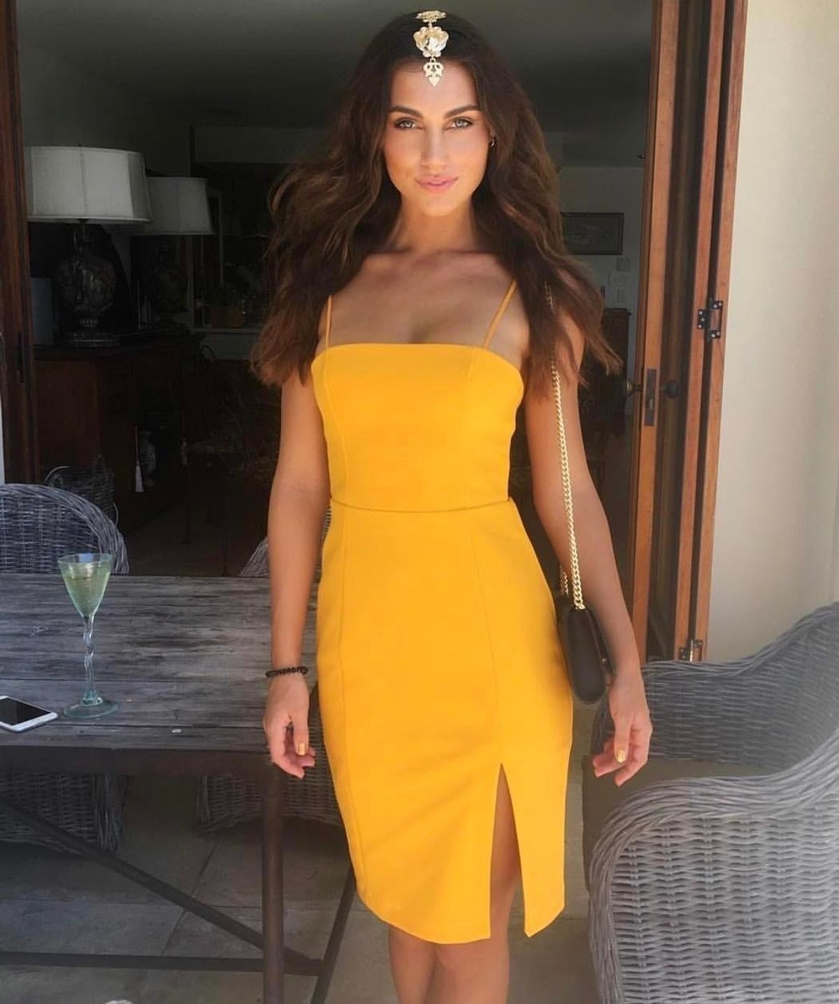 Kookai Honey Dress Orange Size 6 for rent on The Volte - main image