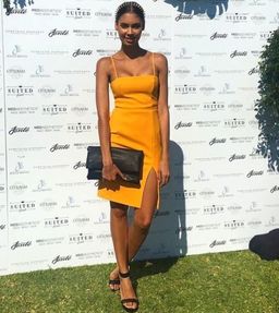 Kookai Honey Dress Orange Size 6 for rent on The Volte - image 2