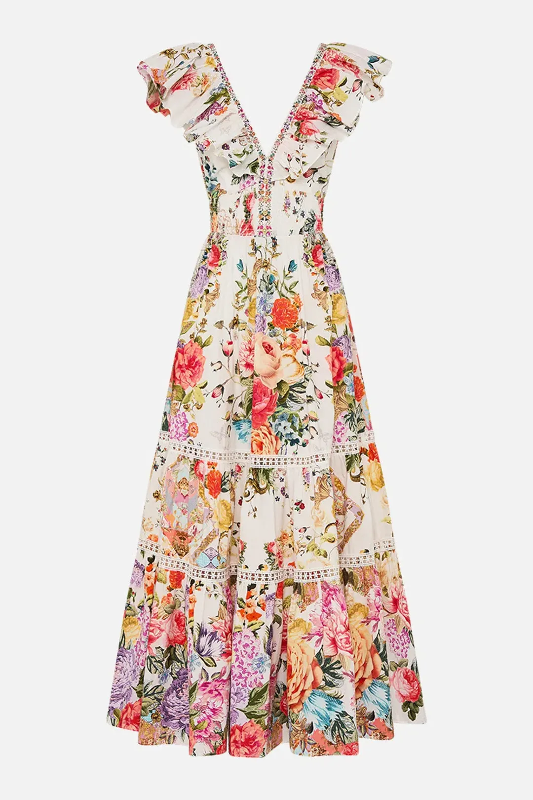 Camilla Sew Yesterday Maxi Dress Floral Size 8  for rent on The Volte - main image