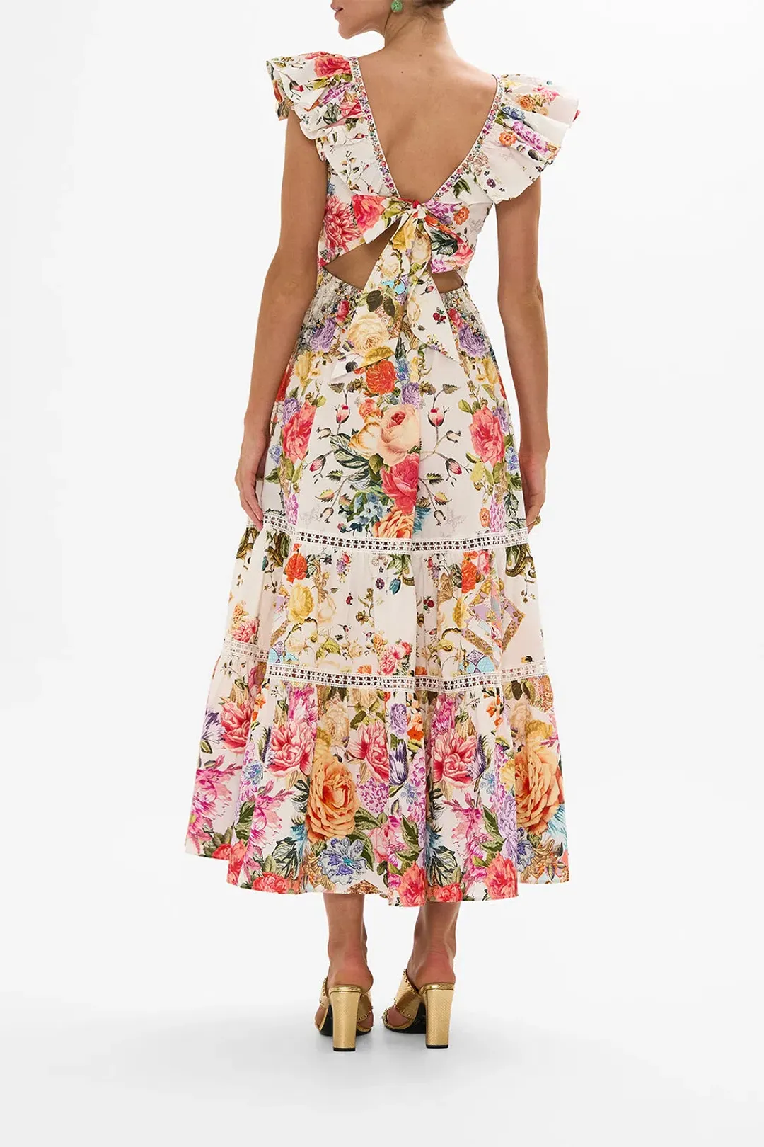Camilla Sew Yesterday Maxi Dress Floral Size 8  for rent on The Volte - main image