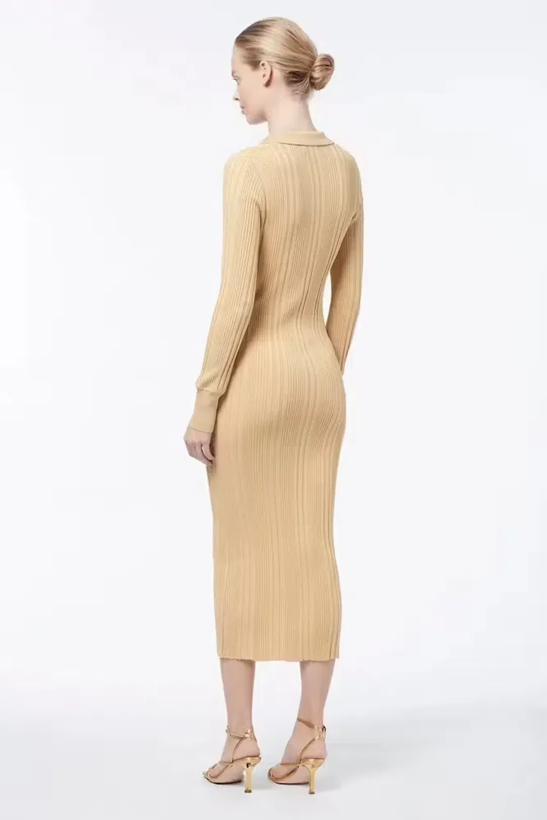 Manning Cartell Split Screen Knit Dress Nude Size M  /Au 8  for rent on The Volte - main image
