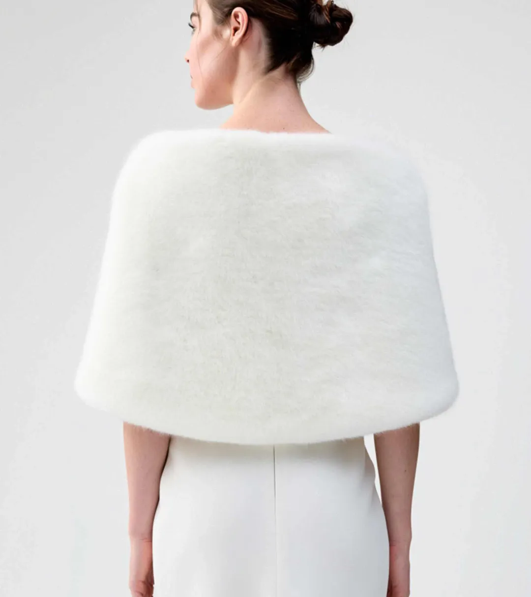 Unreal Fur Yasmine Wrap Ivory OS for rent on The Volte - main image